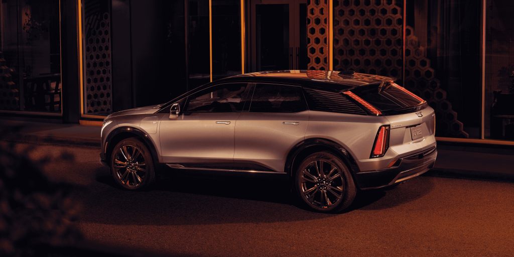 a gold 2026 Cadillac Optiq SUV