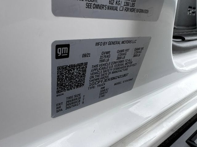 2021 Chevrolet Silverado 1500 LT