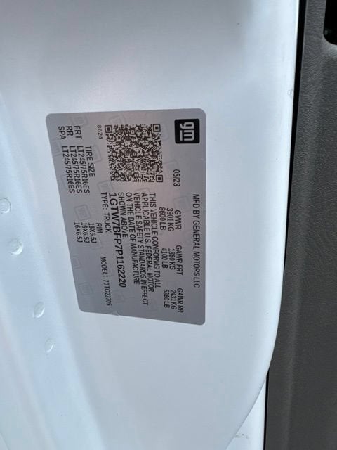 2023 GMC Savana Cargo 2500 Work Van