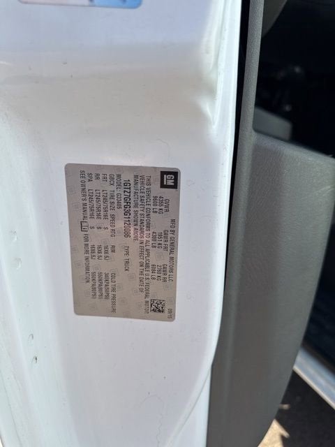 2016 GMC Savana Cargo 3500 CARGO