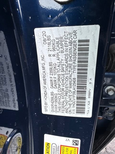 2020 Honda Accord Sedan EX-L