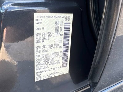 2014 Nissan Frontier SV
