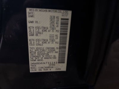 2018 Nissan Frontier SV V6