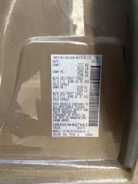 2024 Nissan Frontier PRO-4X