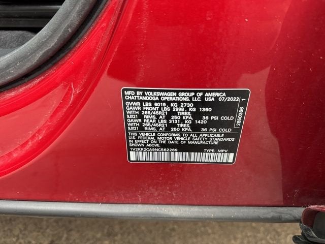 2022 Volkswagen Atlas 3.6L V6 SE w/Technology