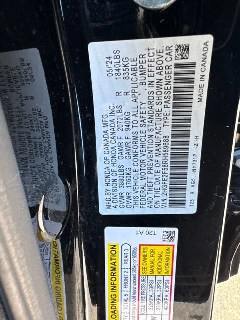 2024 Honda Civic Sedan Sport