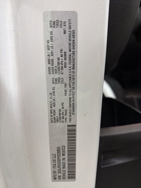 2023 RAM ProMaster Cargo Van 159 WB High Roof Cargo