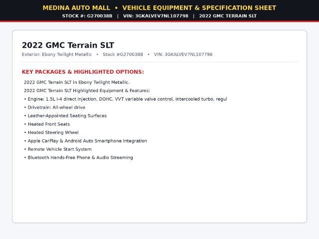 2022 GMC Terrain SLT