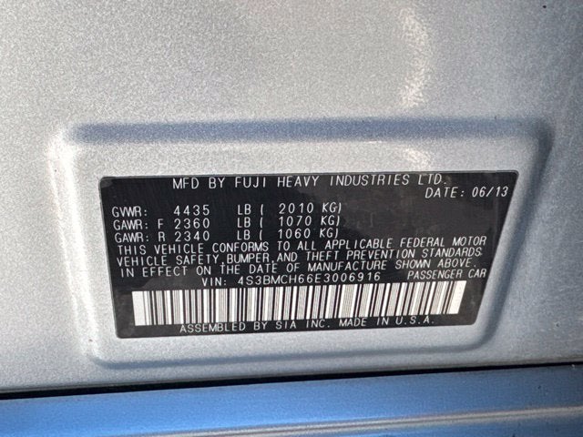 2014 Subaru Legacy 2.5i Sport