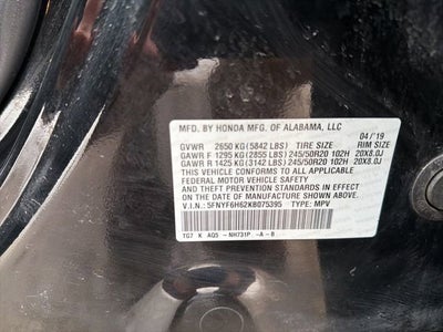 2019 Honda Pilot Touring 7-Passenger