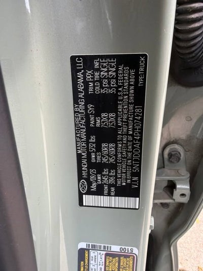2023 Hyundai Santa Cruz SEL Premium