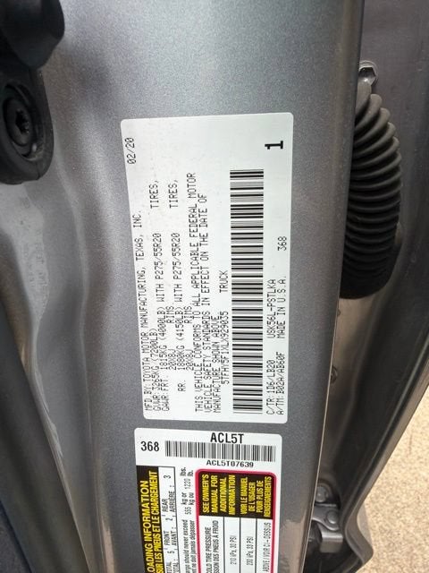 2020 Toyota Tundra 4WD Limited