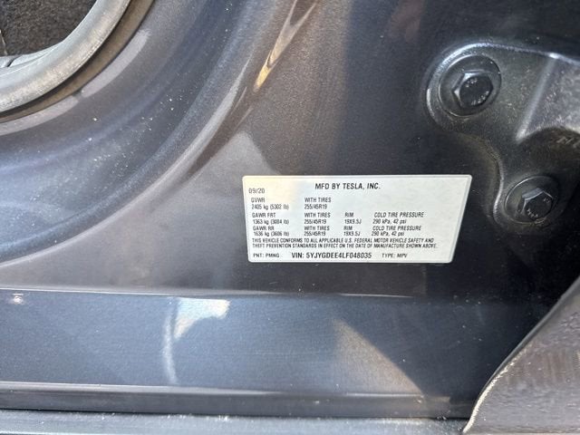 2020 Tesla Model Y Long Range