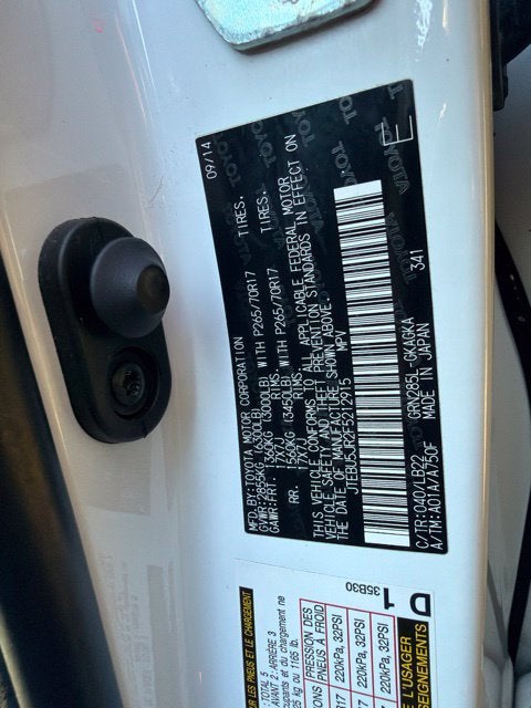 2015 Toyota 4Runner Limited