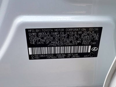 2026 Lexus IS IS 350 F SPORT