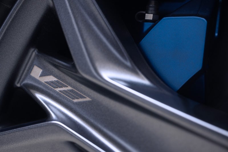 Close-up of the 2026 OPTIQ-V Brembo Performance Front Brakes | Medina Cadillac in MEDINA OH