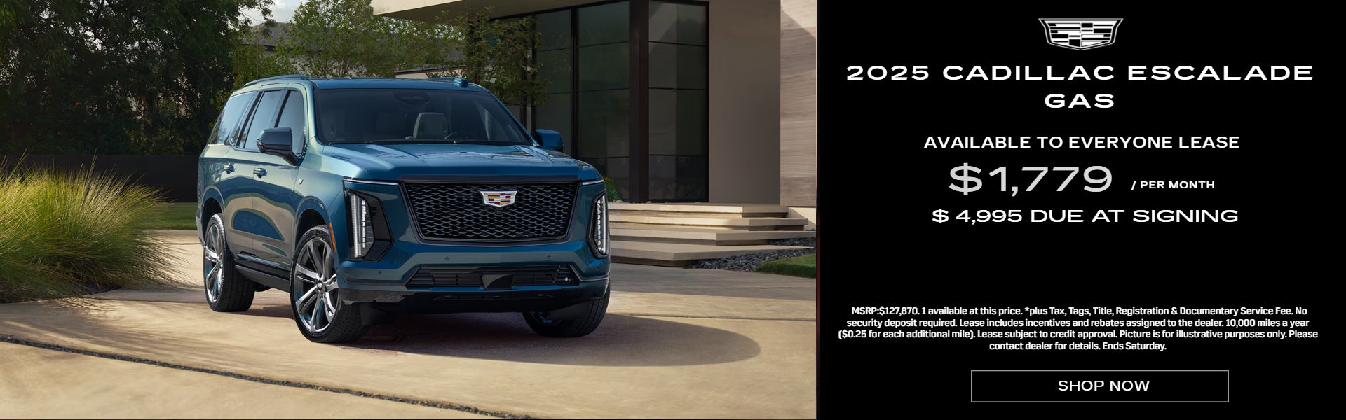 CADILLAC ESCALADE GAS LEASE SPECIALS NEAR AKRON, CLEVELAND AND MEDINA OHIO