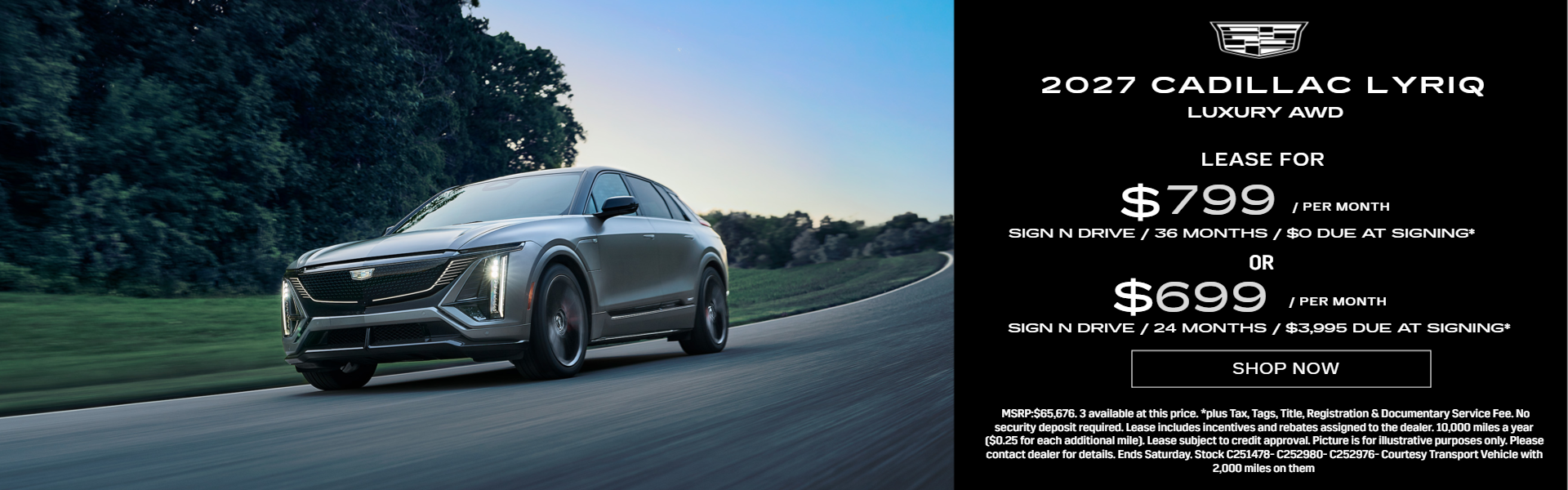 CADILLAC LYRIQ LEASE SPECIALS NEAR AKRON, CLEVELAND AND MEDINA OHIO
