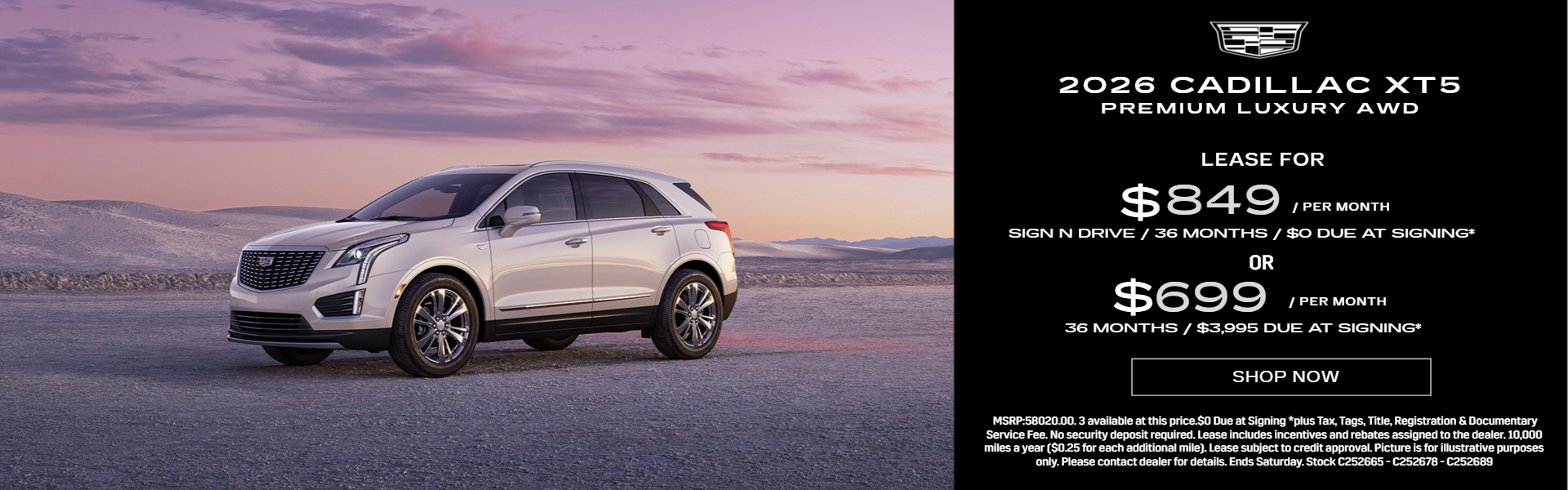 CADILLAC XT5 LEASE SPECIALS NEAR AKRON, CLEVELAND AND MEDINA OHIO