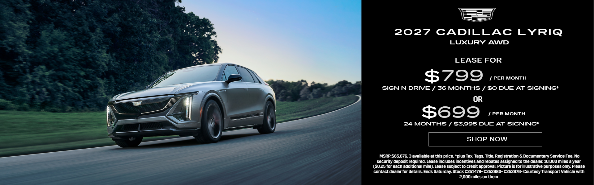 CADILLAC LYRIQ LEASE SPECIALS NEAR AKRON, CLEVELAND AND MEDINA OHIO